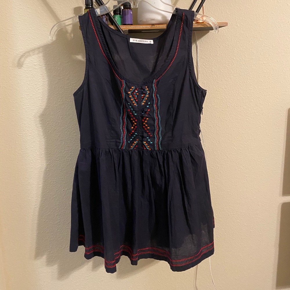 Baby doll embroidered top. 2 for $20
